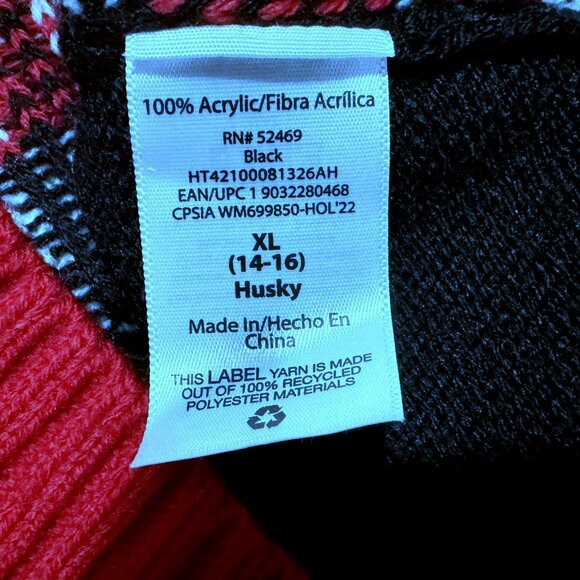 Ugly Christmas Sweater Feliz Navidad Santa Sunglasses Snowflakes Unisex S-M-L - Picture 6 of 6